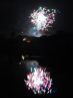 �r�ɉf�����ԉ΁i���k�B�e�j