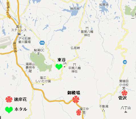 �q�K���o�i�̌Q���閧�}�b�v