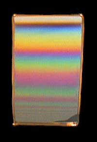 虹色に輝くシャボン膜